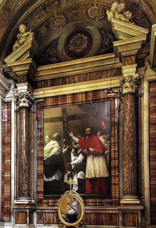 St. Charles Borromeo in the procession of the Holy Cross, Church of San Lorenzo in Lucina