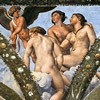 Villa Farnesina, Loggia di Psiche, The Three Graces, Raphael and Giulio Romano, pic. Wikipedia, author Mattis