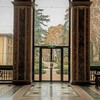 Farnesina, the original main enterance into the Loggia di Psiche