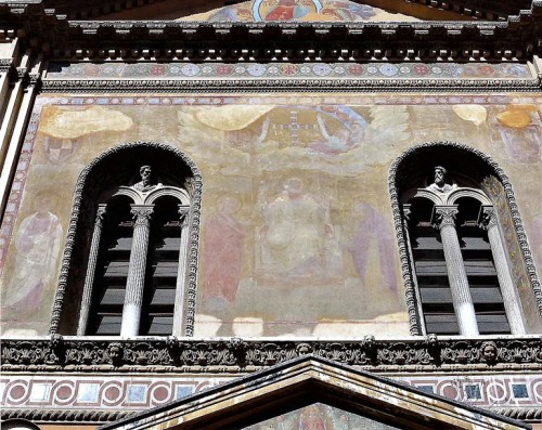 Church of Santa Pudenziana, façade with remains of frescoes