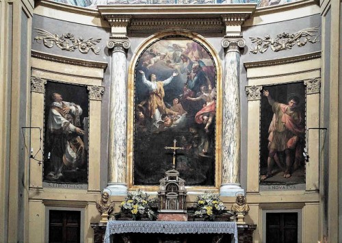 Church of Santa Pudenziana, main altar – The Glory of St. Pudenziana, Bernardino Nocchi