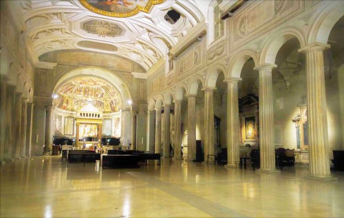 Basilica of San Pietro in Vincoli, church vault from the beginning of the XVIII century