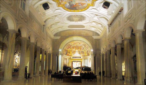 Basilica of San Pietro in Vincoli, interior from the V century