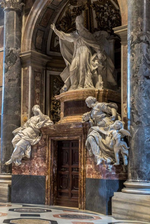 Pietro Bracci, tombstone monument of Pope Benedict XIV, Basilica of San Pietro in Vaticano