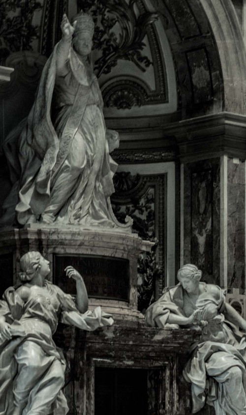 Pietro Bracci, tombstone monument of Pope Benedict XIV, Basilica of San Pietro in Vaticano