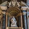 Tombstone of Pope Benedict XIII, Allegory of Religion (on the right) and the figure of the pope – Pietro Bracci, Basilica of Santa Maria sopra Minerva