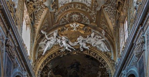 Camillo Rusconi, angels in the chancel opening of the Church of Santa Maria dell’Orto