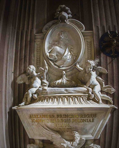 Camillo Rusconi, funerary monument of Alexander B. Sobieski, Church of Santa Maria della Concezione