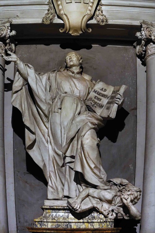 Camillo Rusconi, statue of St. Ignatius of Loyola (Church of Sant'Ignazio di Loyola), plaster cast of the original located in the Basilica of San Pietro in Vaticano