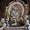 Camillo Rusconi, funerary monument of Alexander B. Sobieski, fragment, Church of  Santa Maria della Concezione