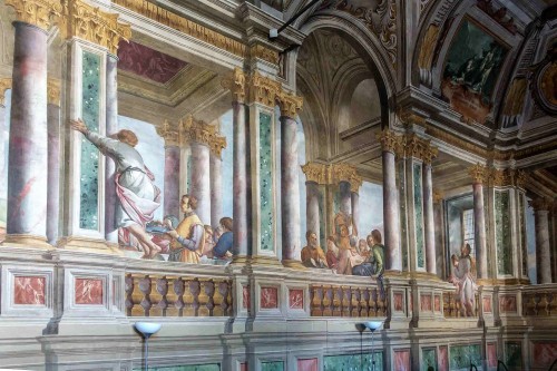 Andrea Pozzo, Convento Santissima Trinità dei Monti, freski w refektarzu