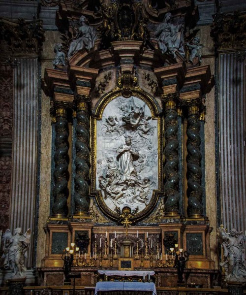 Andrea Pozzo, design of altar of St. Aloysius in the Church of Sant’Ignazio di Loyola