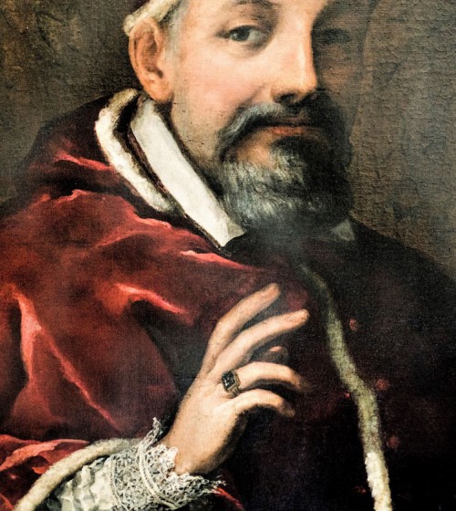 Portret papieża Urbana VIII, fragment, Pietro da Cortona, Musei Capitolini