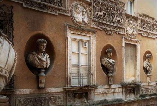 Palazzo Mattei di Giove, one of the courtyard walls