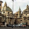 Carlo Rainaldi, twin churches - Santa Maria dei Miracoli and Santa Maria in Montesanto, Piazza del Popolo