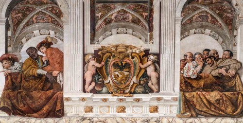 Carlo Saraceni and other painters, paintings in the Sala Regia, Palazzo del Quirinale