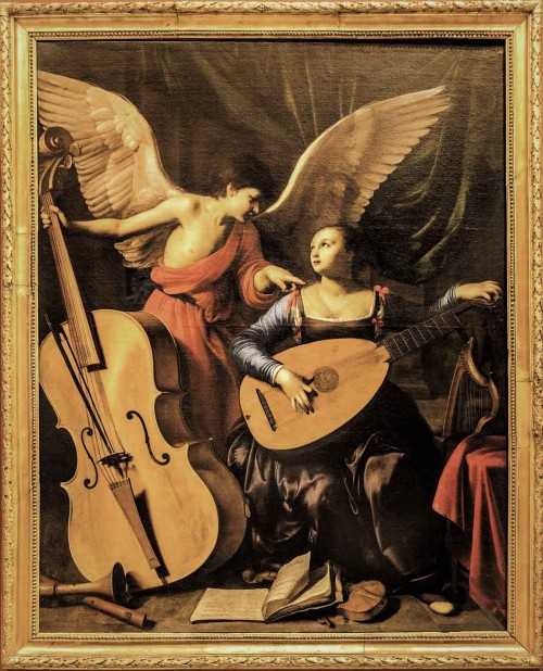 Carlo Saraceni, St. Cecilia with an Angel, Galleria Nazionale d'Arte Antica, Palazzo Barberini