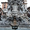 Fontana della Rotonda - middle part created at the beginning of the XVIII century