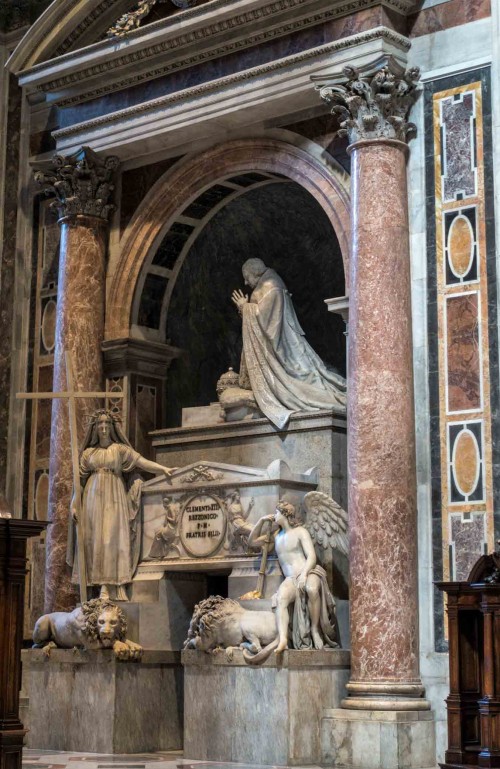 Antonio Canova, tombstone of Pope Clement XIII, Basilica of San Pietro in Vaticano