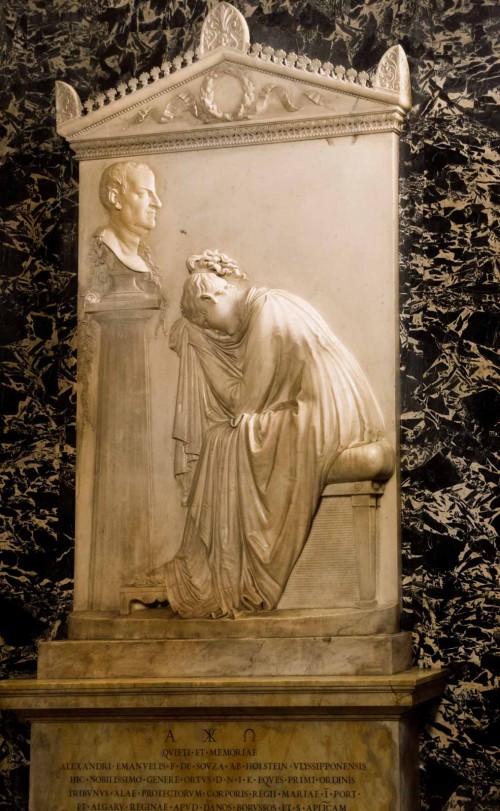 Antonio Canova, tombstone monument of Count Alessandro de Souza Holstein, Church of Sant’Antonio dei Portugesi