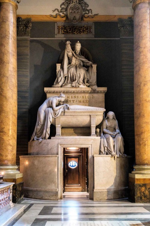 Antonio Canova, tombstone monument of Pope Clement XIV, Basilica of Santi Apostoli