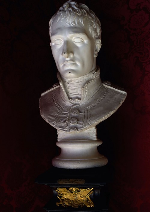 Antonio Canova, bust of Napoleon Bonaparte, plaster cast, Accademia Nazionale di San Luca