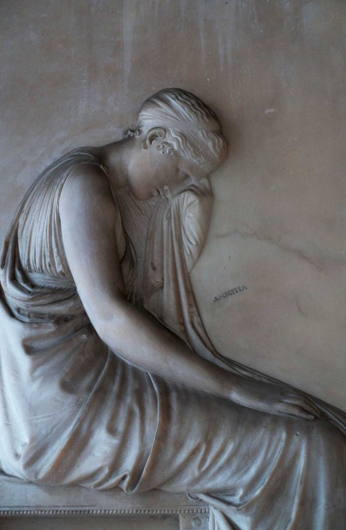 Antonio Canova, tablica nagrobna Giovanniego Volpato, fragment, kościół Santi Apostoli