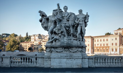 Ponte Vittorio Emanuele II - Triumf polityczny (Proklamacja zjednoczonych Włoch), Giovanni Nicolini