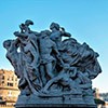 Ponte Vittorio Emanuele II - one of the allegoric groups adorning the bridge (Faith to the Statues)