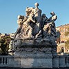 Ponte Vittorio Emanuele II - Monarchia pociesza ofiary powodzi, Cesare Reduzzi