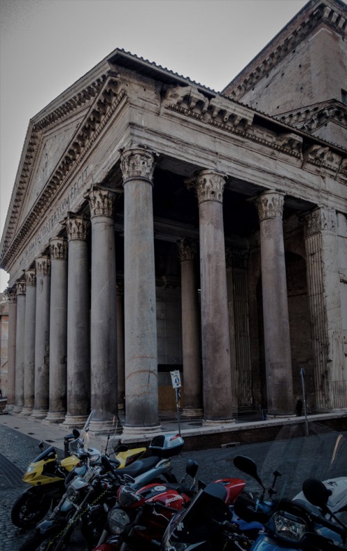 Pantheon - view of the temple vestibule