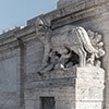 Ponte Flaminio, decorations of the enterance onto the bridge