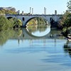 Ponte Flaminio, view from Ponte Milvio