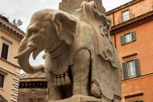 Obelisk Minerveo on Piazza della Minerva