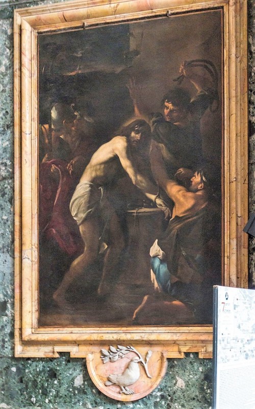 Church of Sant'Andrea al Quirinale, Chapel of the Pieta,The Flagellation, Giacinto Brandi