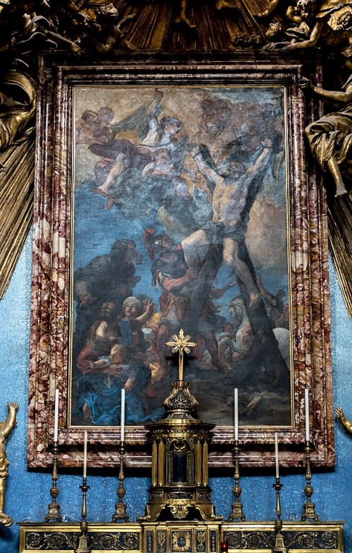 Church of Sant'Andrea al Quirinale, The Martyrdom of St. Andrew, Il Borgognone