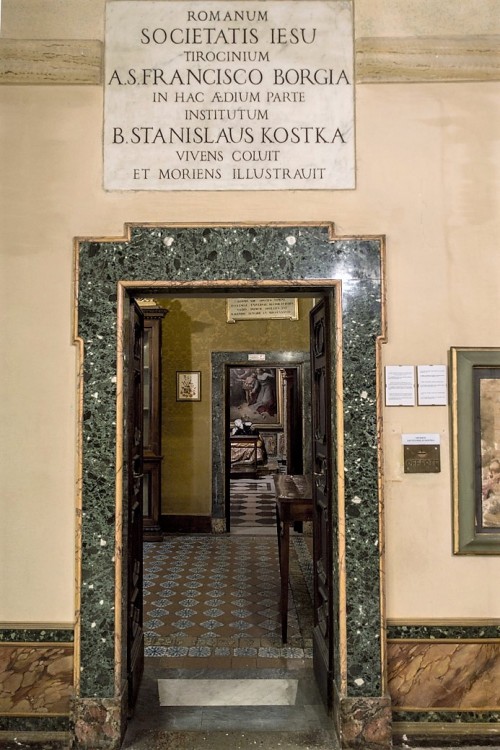 Church of Sant'Andrea al Quirinale, enterance into the rooms connected with St. Stanislaus Kostka