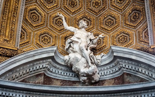 Church of Sant'Andrea al Quirinale, The Assumption of St. Andrew, Antonio Raggi