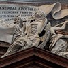 Church of Sant'Andrea al Quirinale, dedicative inscription devoted to the foundation of Prince Camillo Pamphilj