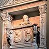 Tombstone of Pope Alexander VI and Pope Callixtus III in the Church of Santa Maria in Monserrato