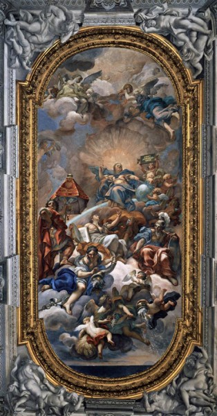 Carlo Maratti, Clementia, Palazzo Altieri, ceiling frescoes, pic. Wikipedia web gallery of art