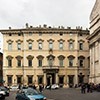 Palazzo Altieri (enterance) and the Church of Il Gesù (on the right)