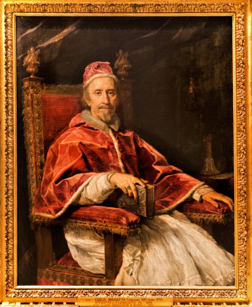 Carlo Maratti, Portret papieża Klemensa IX, Pinacoteca Vaticana - Musei Vaticani