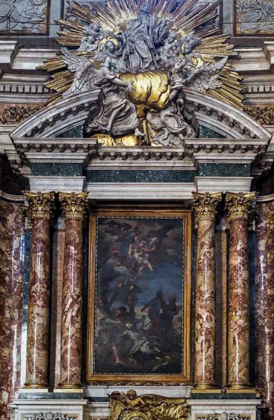 Carlo Maratti, Death of St. Francis Xavier, Church of Il Gesù