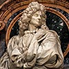 Carlo Maratti, the artist’s bust on the funerary monument, Basilica of Santa Maria degli Angeli