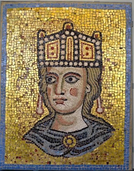 Ecclesia Romana, fragment niezachowanej dekoracji absydy bazyliki San Pietro in Vaticano, Museo Barracco