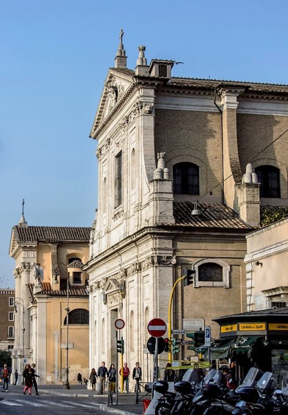 Church of San Girolamo dei Croati, Church of San Rocco in the background