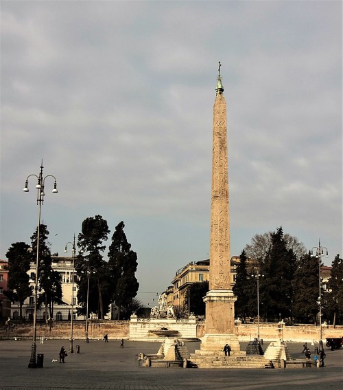 Obelisk Flaminio na Piazza del Popolo