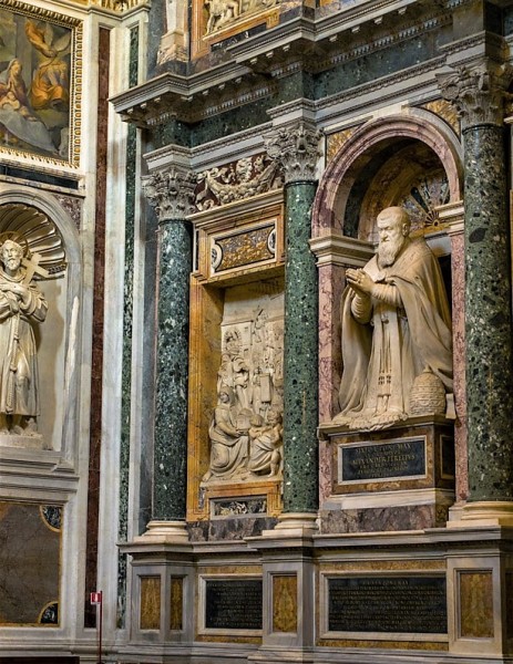 Pomnik nagrobny papieża Sykstusa V, Domenico Fontana, bazylika Santa Maria Maggiore