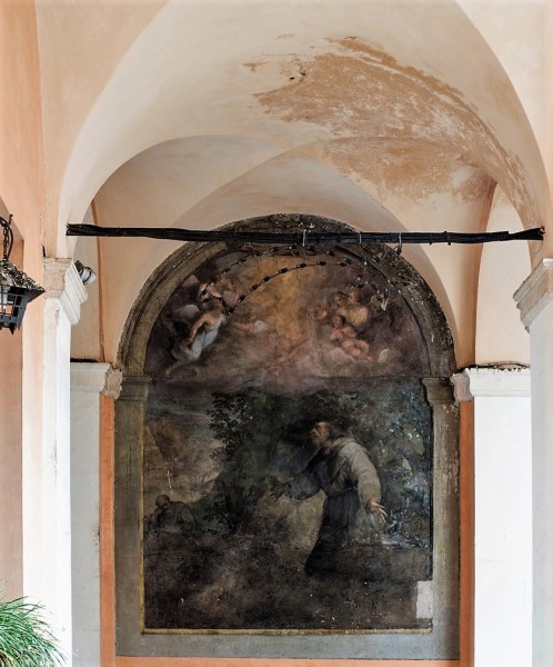 Church of Santi Cosma e Damiano, one of the frescoes in the monastery cloisters